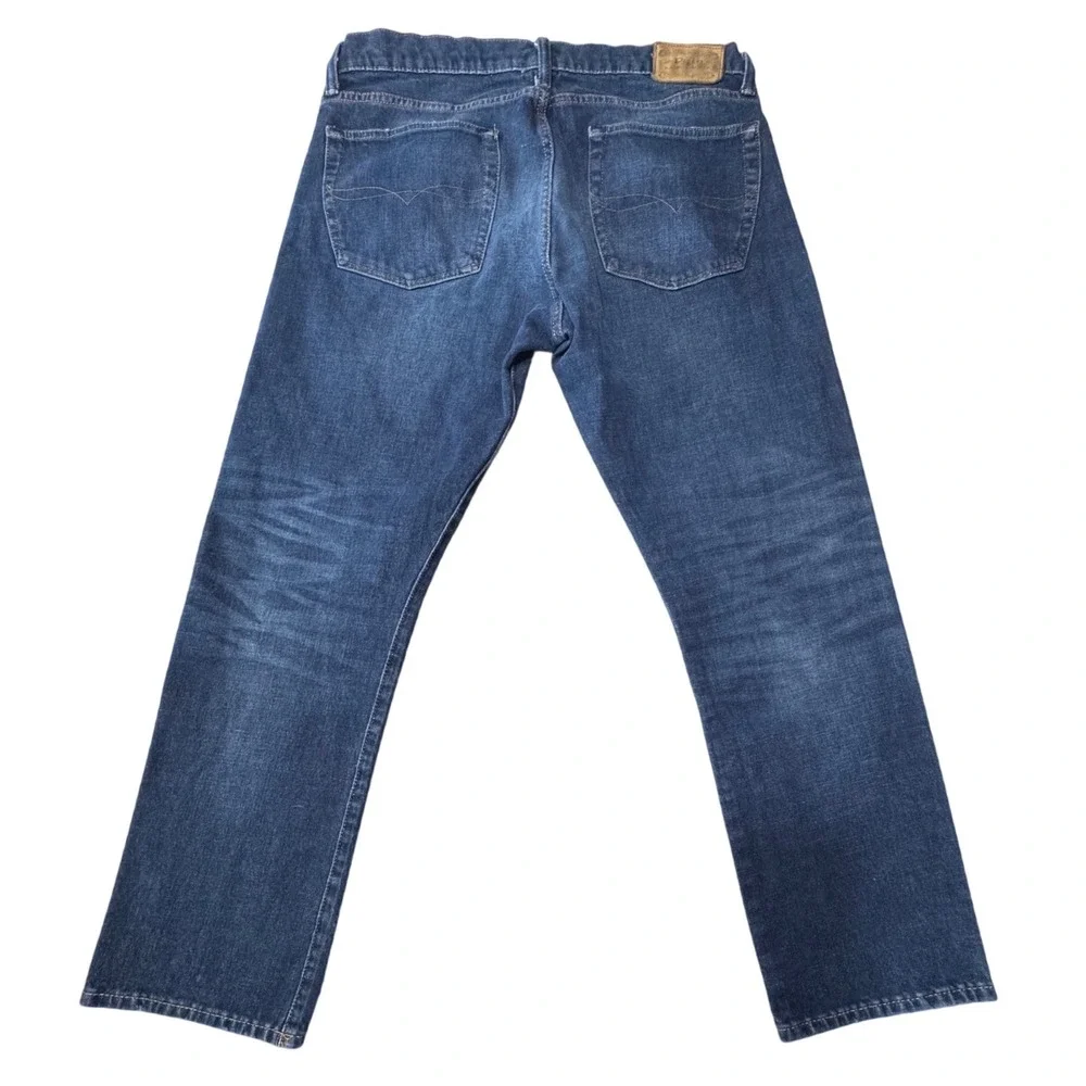 Polo Ralph Lauren Jeans Mens 36x32 Hampton Athletic Straight Dark Wash Blue